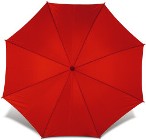 Classic 190t polyester fabric umbrella with a wooden shaft and h