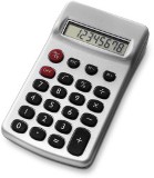 Great value plastic eight digit calculator. - Available in: Silv
