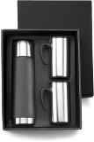 Stainless steel 500ml vacuum flask and two double walled 300ml m