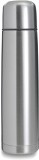 One litre stainless steel vacuum flask. - Available in: Silver