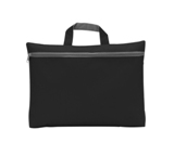Document bag with handle and zipped front pocket, 300d polyester