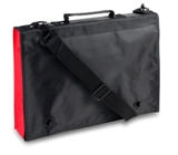 Polyester 420d document bag with several internal pockets and an