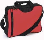 Value shoulder bag with a front vertical zip, polyester material