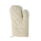 Cotton single oven mitten with a white panel for printing. - Ava