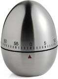Deluxe metal kitchen timer in the shape of an egg with a sixty m