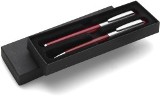 Enigma pen set consisting of a metal ballpen and rollerball, sup