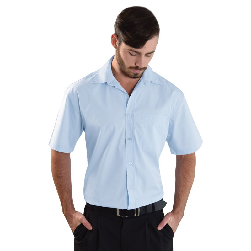Cameron Shirt Short Sleeve - Avail in: White, Black, Sky, Stone