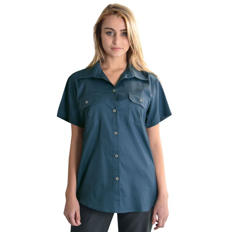 Ladies Venture Bush Shirt - Avail in: Stone, Khaki, Slate Blue,