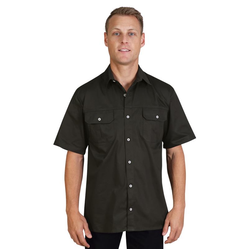 Mens Venture Bush Shirt - Avail in: Stone, Khaki, Slate Blue, Ol