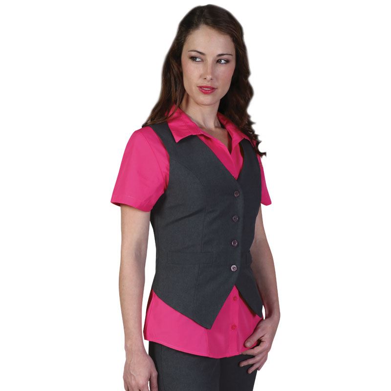 Paula Waistcoat - Avail in: Black, Navy, Charcoal Melange