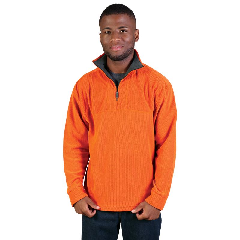 Lightweight Polar Fleece - Avail in: Orange/Grey