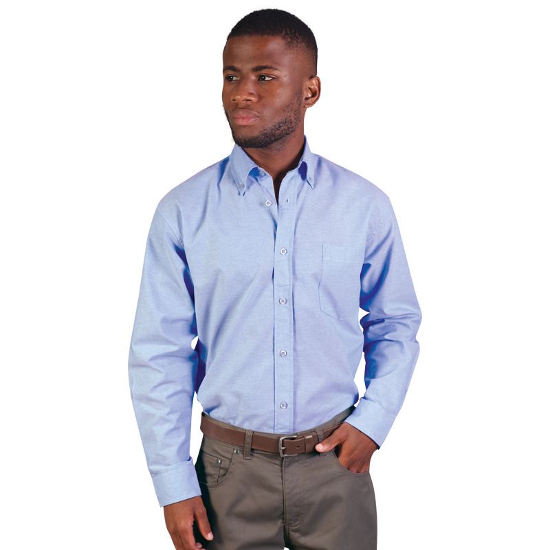 Mens Long Sleeve Prime Woven  Shirt   - Avail in: Denim, Stone,