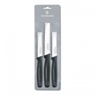 Victorinox 3Pc Paring Set Black Perfect For Kitchen Tasks In Whi