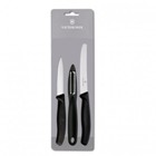 Victorinox Classic Zest 3 Pc Paring Set Black The Iconic Kitchen