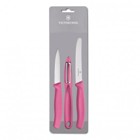 Victorinox Classic Zest 3 Pc Paring Set Pink The Iconic Kitchen