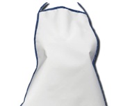 Apron With Denim Trim - Polyester