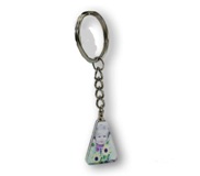 Crystal Keyring - Triangular Shape - 26 X 22 X 5mm Crystal Keyring - Triangular Shape - 26 X 22 X 5mm