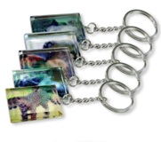 Crystal - Square Keyring Crystal - Square Keyring