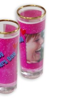 Long Shot Glass With Gold Trim (4Oz) Long Shot Glass With Gold Trim (4Oz)