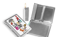 Metal Cigarette Case - 003 W/Lighter Metal Cigarette Case - 003 W/Lighter