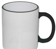 Premium Quality Mug - 2 Tone - Color Handle & Rim - Available In