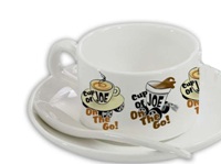 Premium Quality - 5Oz Coffee Mug With Saucer And Spoon