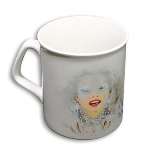 Premium Quality - 9 Oz White Mug - Curved Lip + Fancy Handle