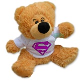 Cuddy Brown Teddy Bear - 33Cm - With Mini Printable Shirt