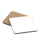 Unisub Hardboard Coaster With Cork Back - 95 X 95mm