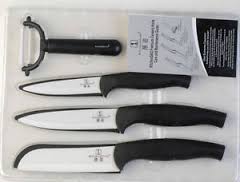 Knife Dao Ck2153 4 Pce Ceramic Set- 3 Knives W/Sheath & Peeler Knife Dao Ck2153 4 Pce Ceramic Set- 3 Knives W/Sheath & Peeler