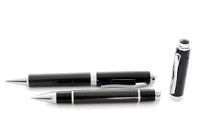 Carbon Fibre Ballpen & Rollerball Set in Box