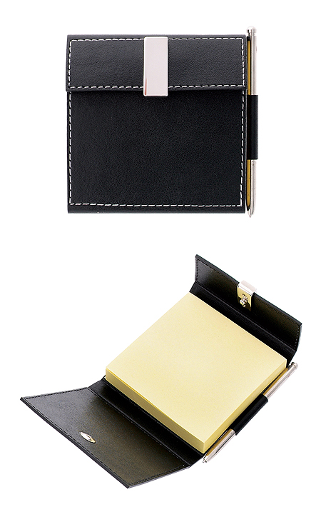 PU holder with notepad & pen