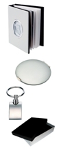 Gift set-photo album, mirror compact & key ring