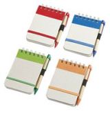Eco Notebook With Pen (Red)