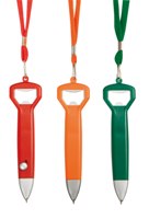 Neck Pen With Bottle Opener (Red)