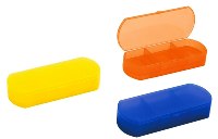 Pill Box With Plaster Compartment - Yellow  190