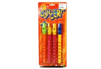 Toy 4 pc Flutes Carded - Min Order - 10 Units Toy 4 pc Flutes Carded - Min Order - 10 Units