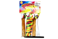 Toy Rainbow Col.Skip.Rope+Wooden Handle - Min Order - 10 Units