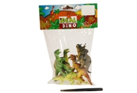 Toy 6pc 4inch Dinosaurs In Pvc Bag - Min Order - 10 Units Toy 6pc 4inch Dinosaurs In Pvc Bag - Min Order - 10 Units