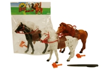 Toy Flocked Horse With Brush-3 Assorted - Min Order - 10 Units Toy Flocked Horse With Brush-3 Assorted - Min Order - 10 Units