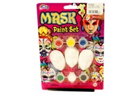 Toy Mask Paint Set On Card - Min Order - 10 Units