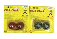 Toy Click Clack Ball On Card - Min Order - 10 Units