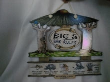 Big 5 Bar Rules Bar Sign - Min Order: 5 Units