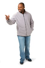 Mens Fleece Jacket 280gsm - Available in black, blue, navy, khak