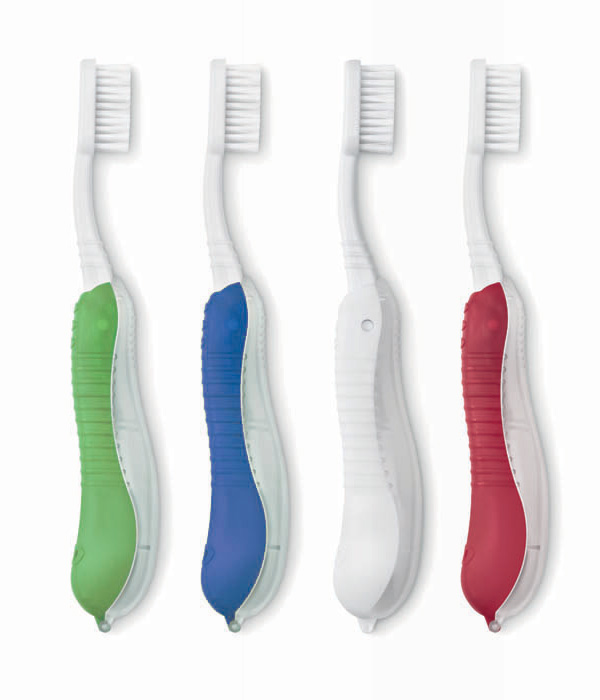 Foldable travel tooth brush