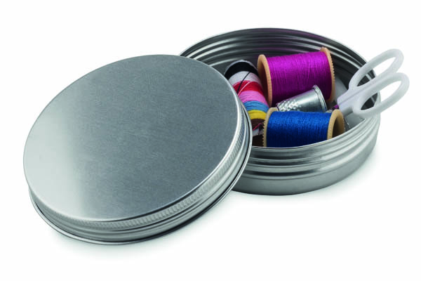Sewing Kit in Tin - Silver