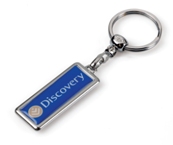 Rectangular Dome Keyring