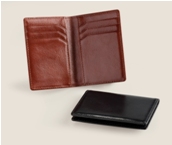 Leather Credit Card Holder - Black