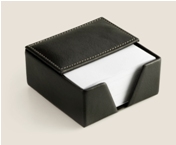 Leather Memo Paper Holder