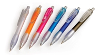 Dome Ballpoint Pen - Clear Frosted White